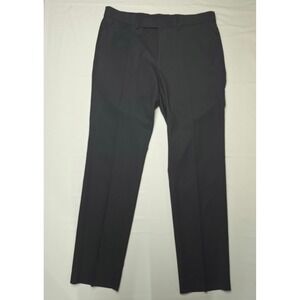 Kenneth Cole Reaction Dress Pants Mens 35W Black Business Casual Trouser NWT